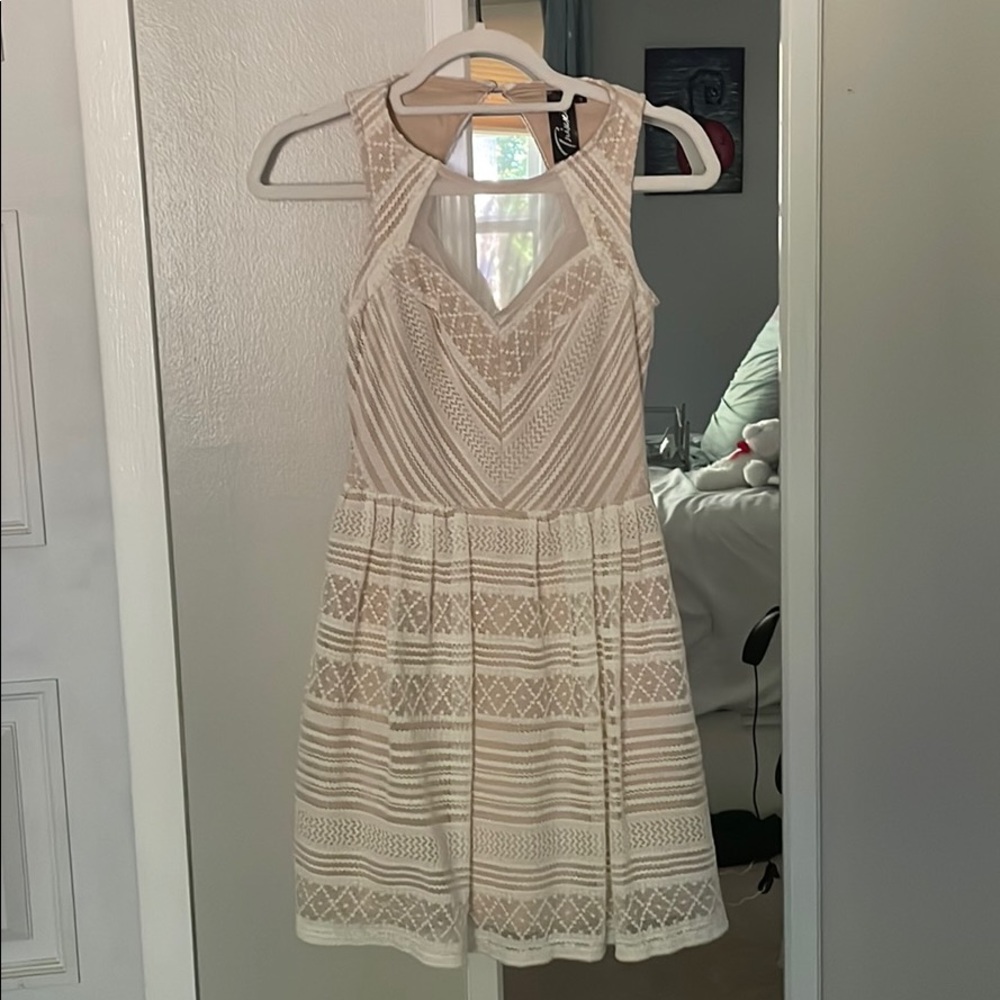 cream dress